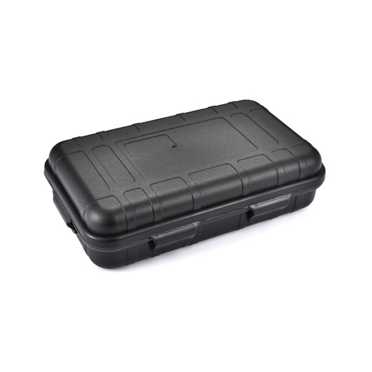 Large EDC Tool Outdoor Shockproof Waterproof Sealing Box Wild Survival  Storage Box(Black)