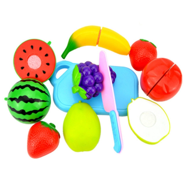 Faire semblant de jouer en plastique jouet alimentaire coupe légumes-fruits  pour enfants, couleur aléatoire et