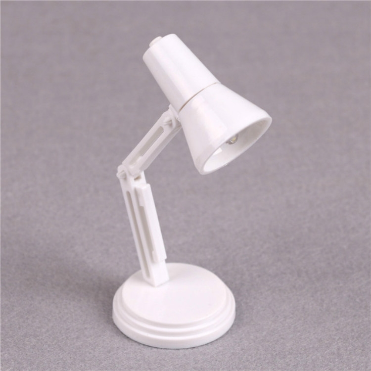 3 pièces 1: 6 maison de poupée miniature lampe de table jouets d'éclairage  (blanc)
