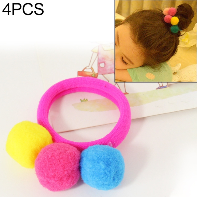 4pcs Hair Ropes Elastic Hair Ribbons for Women Hair Scrunchies