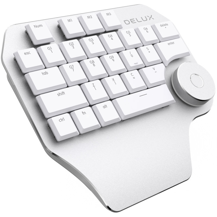 Delux T11 29 clés de raccourci de clavier à simple main touche outil de  discours clavier