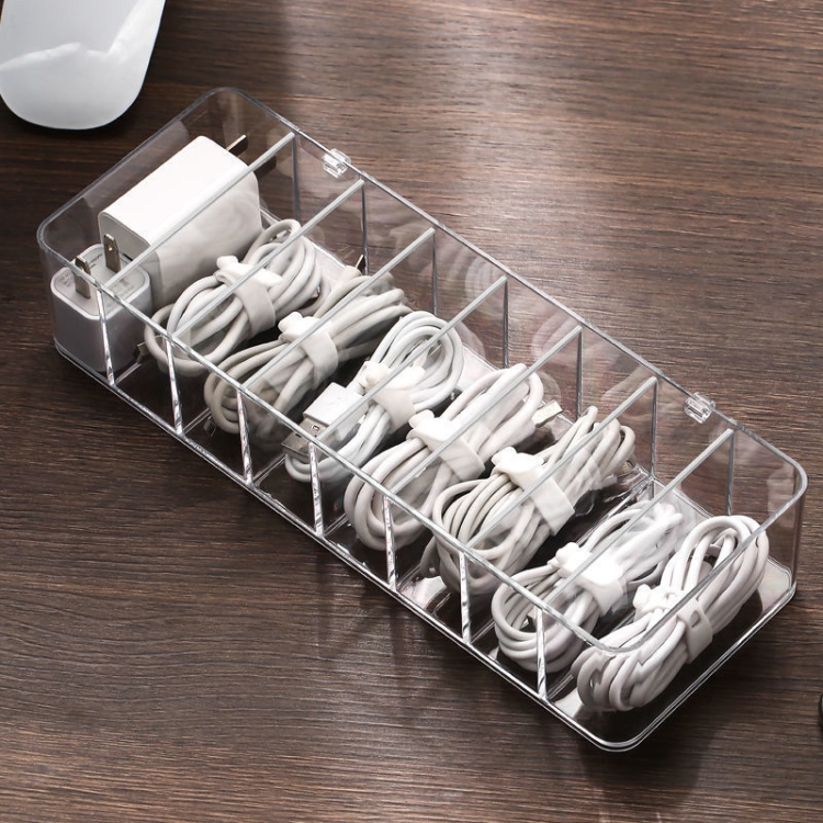 Dust Storage Line Box Hub Finishing Box Desktop Data Cable Storage Box ...