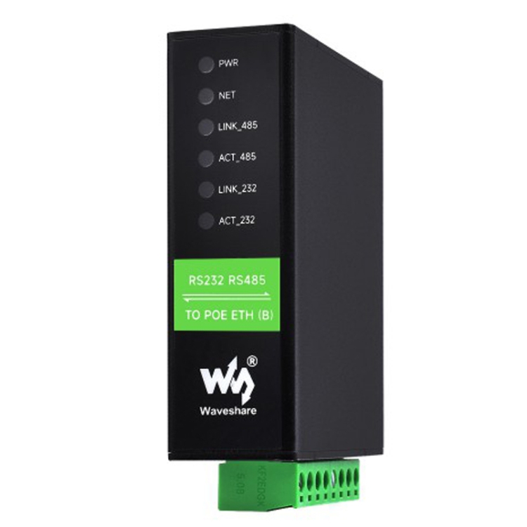 Waveshare RS232 RS485 ถึง RJ45 Ethernet Serial Server, Spec: RS232 ...