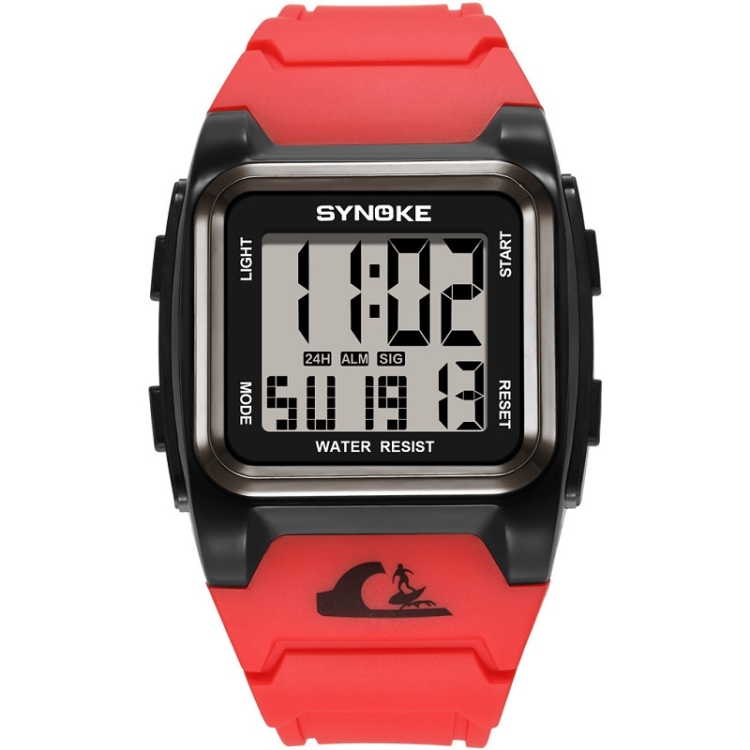 Retro digital watch red sales display