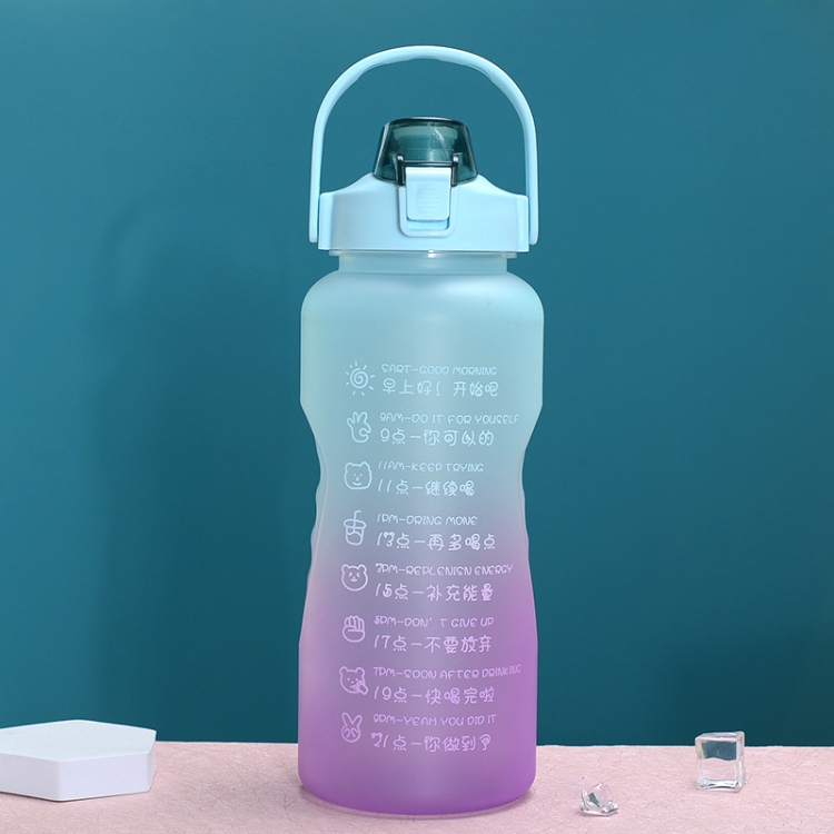 Dropship 2 Liter Water Bottle With Straw Motivational Water Jug