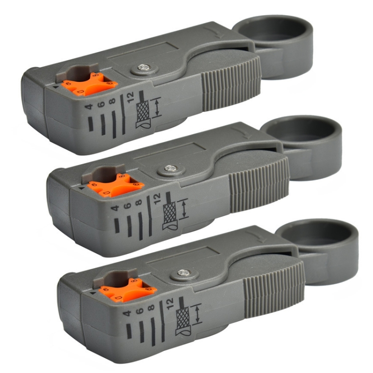 Tripper Cable 3 ชิ้น C Oaxial Cable S Tripper ปอกคีมเครื่องมือปอกสายเคเบิ้ล (1024)