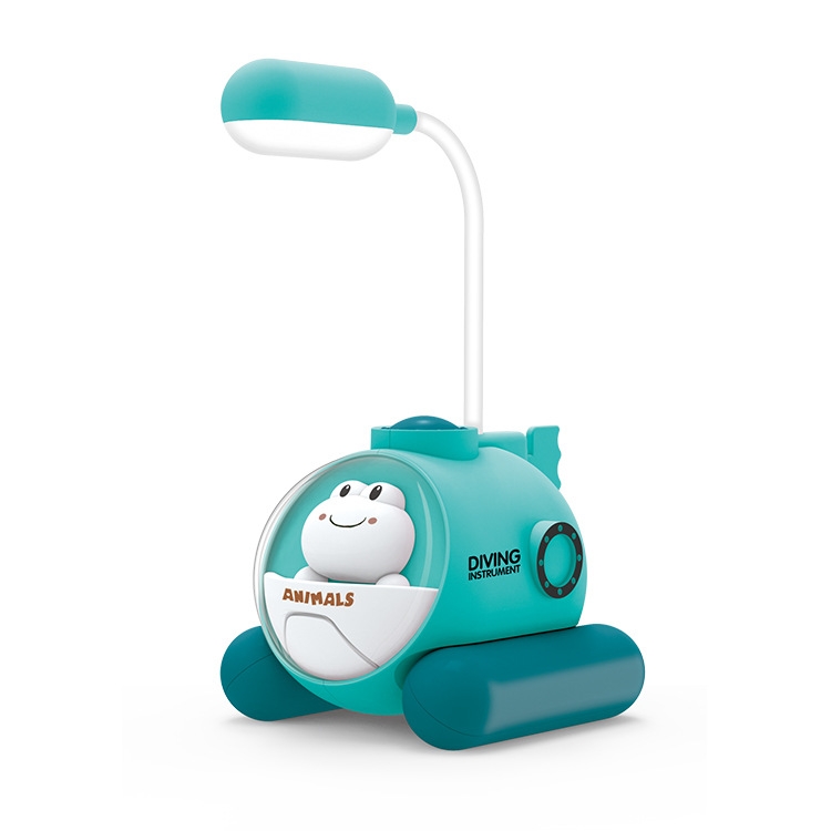 Lampada da scrivania a led per bambini, piccola lampada da scrivania con  porta di ricarica USB e supporto per penna e supporto per telefono, lampada  carina con 2 modalità di colore, lampada