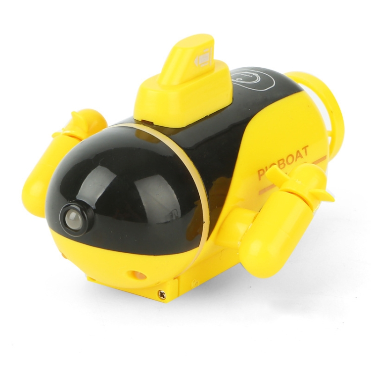 777219 Mini Remote Control Submarine Small Remote Control Boat(Yellow)