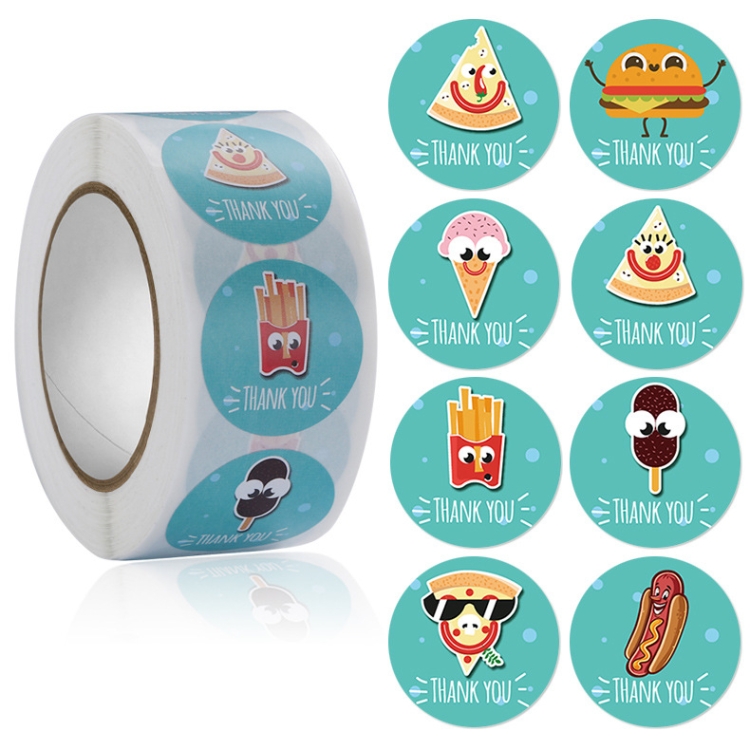 5 PCS Bakery Cake Shop Cartoon Cute Sticker Decorative Sealing Sticker,  Size:  / 1 Inch(