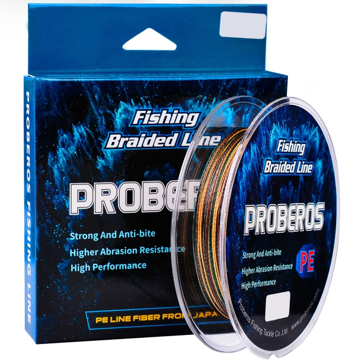  2Pcs Braided Fishing Line 4 Strands, with Hard Fish