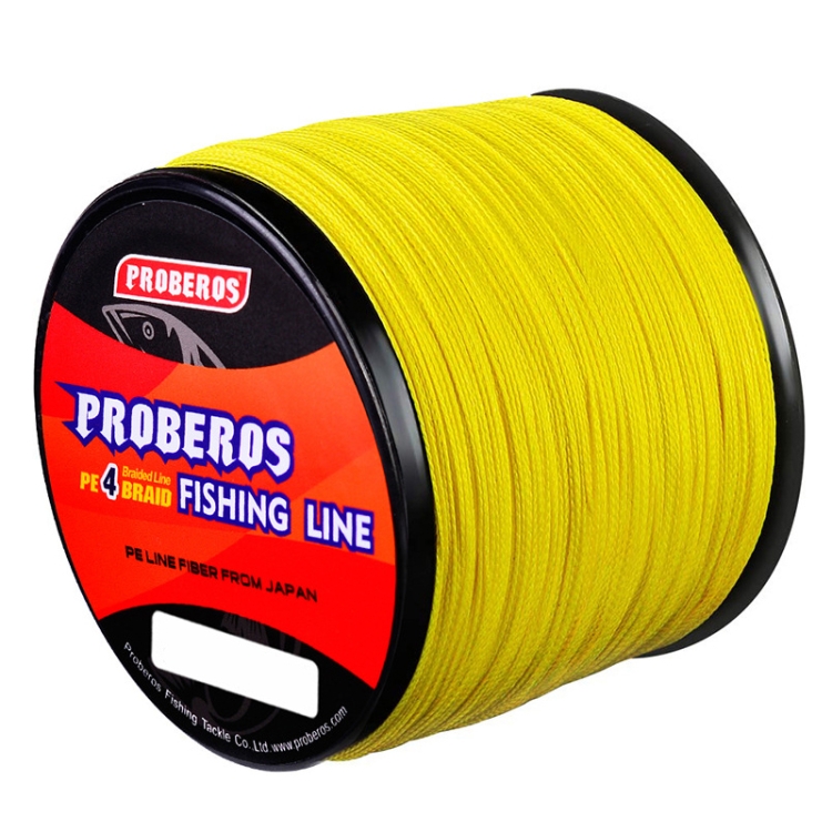 PROBEROS 4 Edited 300M Fish Line, Line number: 0.4 / 6LB(Yellow)