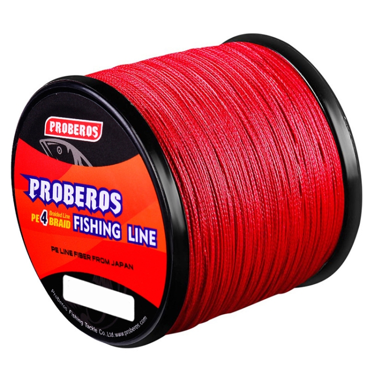PROBEROS 4 Edited 300M Fish Line, Line number: 0.8 / 10LB(Red)