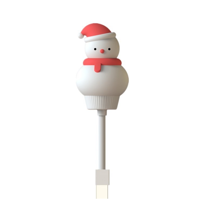 Cartoon USB Power Mini Night Light, Style: Direct Plug-in(Snowman)