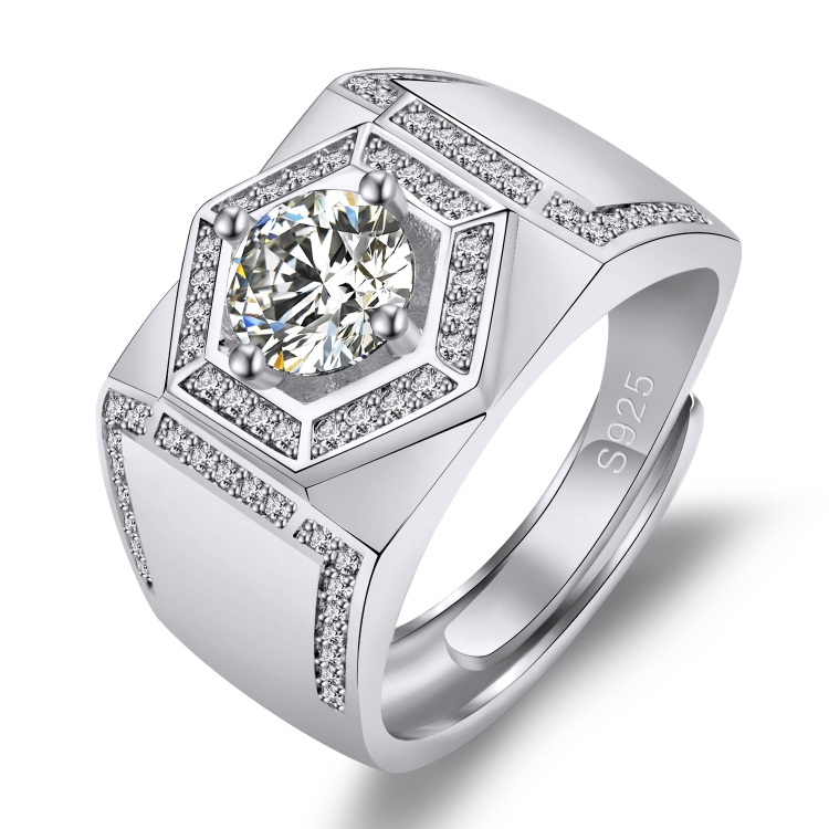 Platinum Plated Ring with Cubic Zirconia | Classy Women Collection