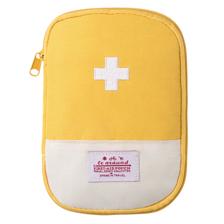 4 pezzi Viaggio Home Borsa medica portatile, Colore: Giallo piccolo