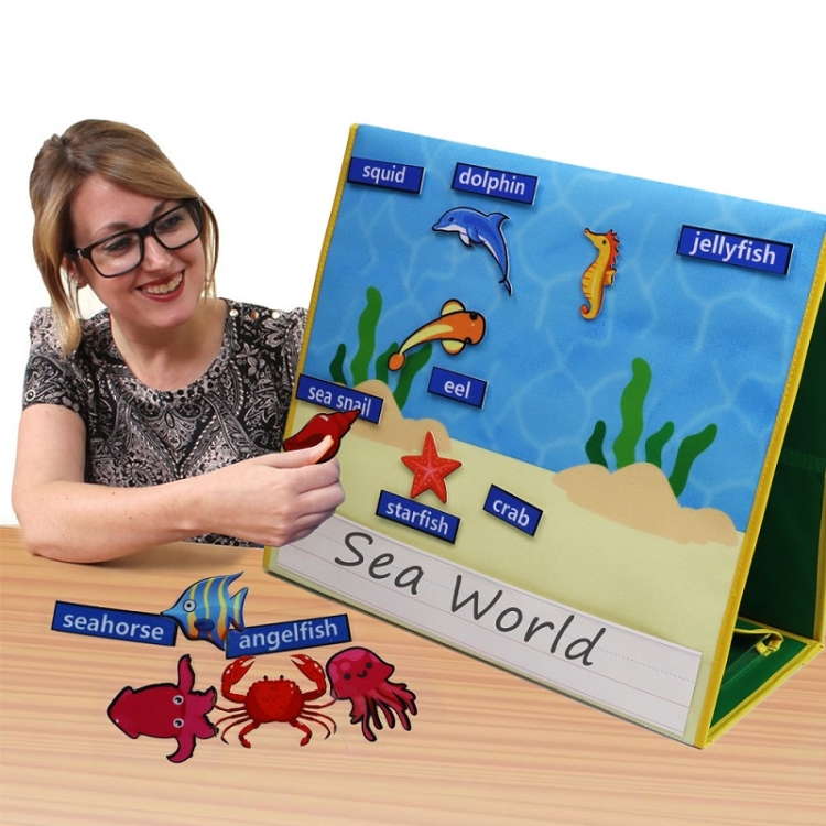 Story Theme Portable Felt Board Classroom Desktop Auxiliary Teaching