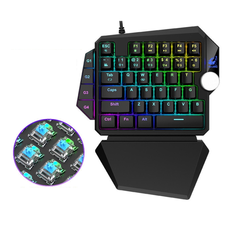 ZIYOU LANG K5 39 Keys RGB Mechanical Gaming Keyboard For PS4