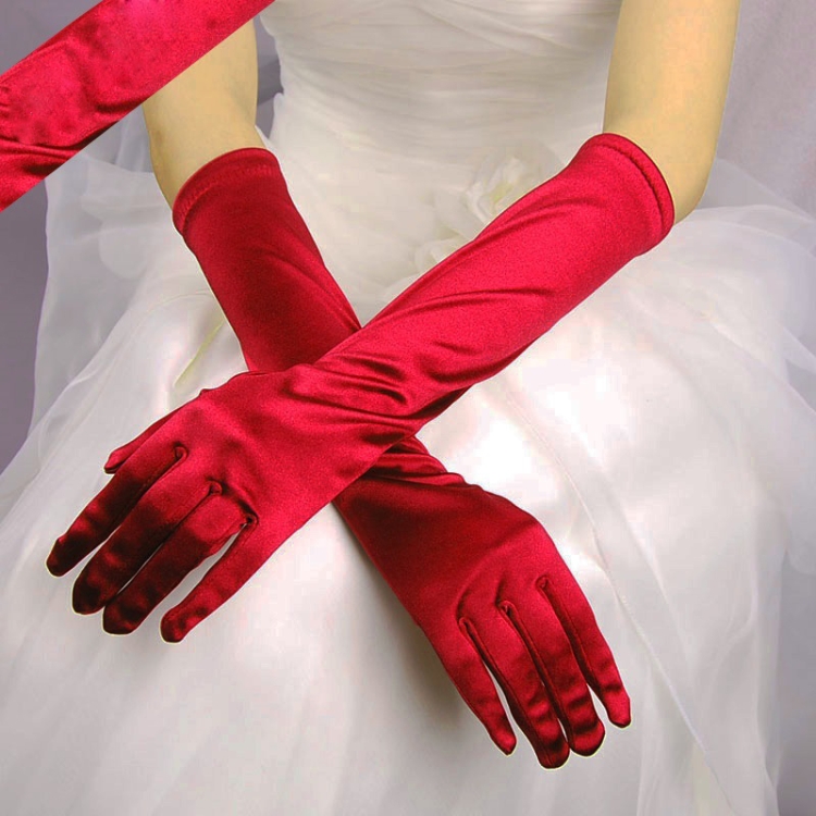 Stretch-Satin-Handschuhe  Brauthandschuhe online Shop