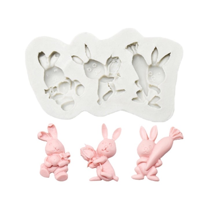 2PCS 3D Easter Egg Baking Mold 2 Sizes Easter Egg Silicone Mold