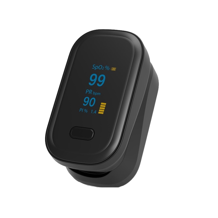 Oximeters Finger Clip OLED Screen Pulse Oximeter, Colour Black(English Standard Packaging