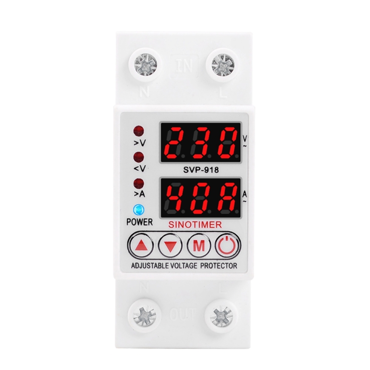 SINOTIMER SVP-918 Adjustable Self-resetting Intelligent Over-voltage ...