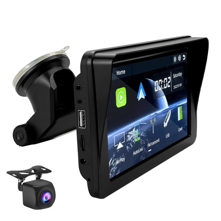 Écran de navigation intelligente de voiture sans fil à écran Linux Portable  Linux avec appareil photo
