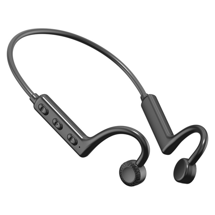 KS-19 Bluetooth Headset Sound Conducting Hanging Neck Business Headphones( Black)