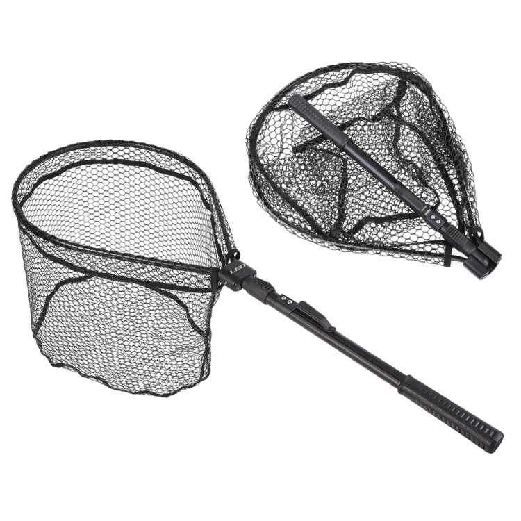 LEO 27984 Aluminum Alloy Quick Folding Fishing Net(Black)