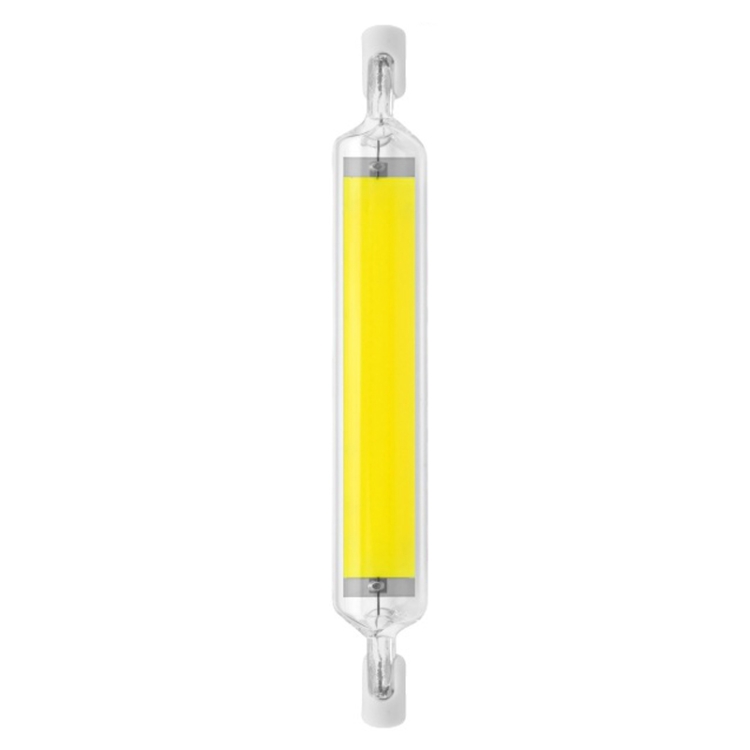 118mm 20W R7S LED COB Dimmer Glass Lamp Double-end Horizontal Plug-in Light( 110V Cold