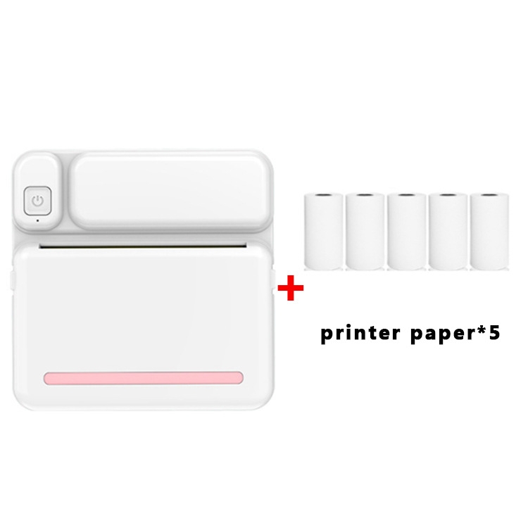 Generic C19 Bluetooth Pocket Thermal Printer Pink Printer Paper X