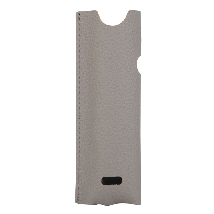 Schutzhülle aus Leder für elektronische Zigarette für IQO ILUMA ONE, Stil:  Lychee-Muster (Grau)