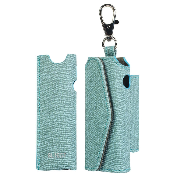 BLEST Elektronische Zigarette Leder Schutzhülle Multifunktionale Tasche für  IQO ILUMA ONE(Blau)