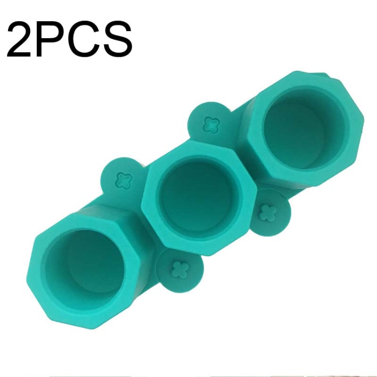 2 pezzi 3 griglia silicone diamante vassoio del ghiaccio succulente vaso di fiori  stampo fai da