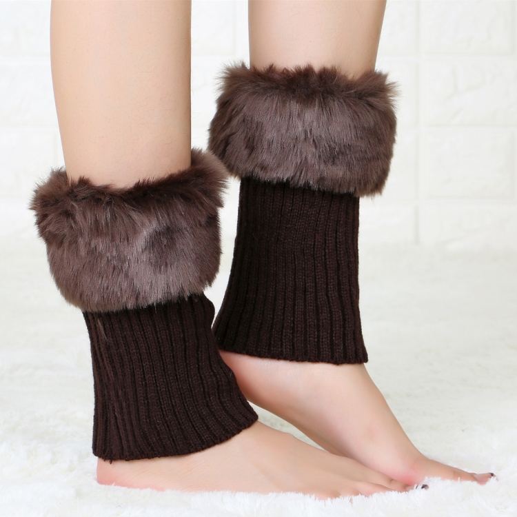 Women Faux Fur Leg Warmers Boots Socks Fluffies Boot Cover Warming Foot  Sleeve