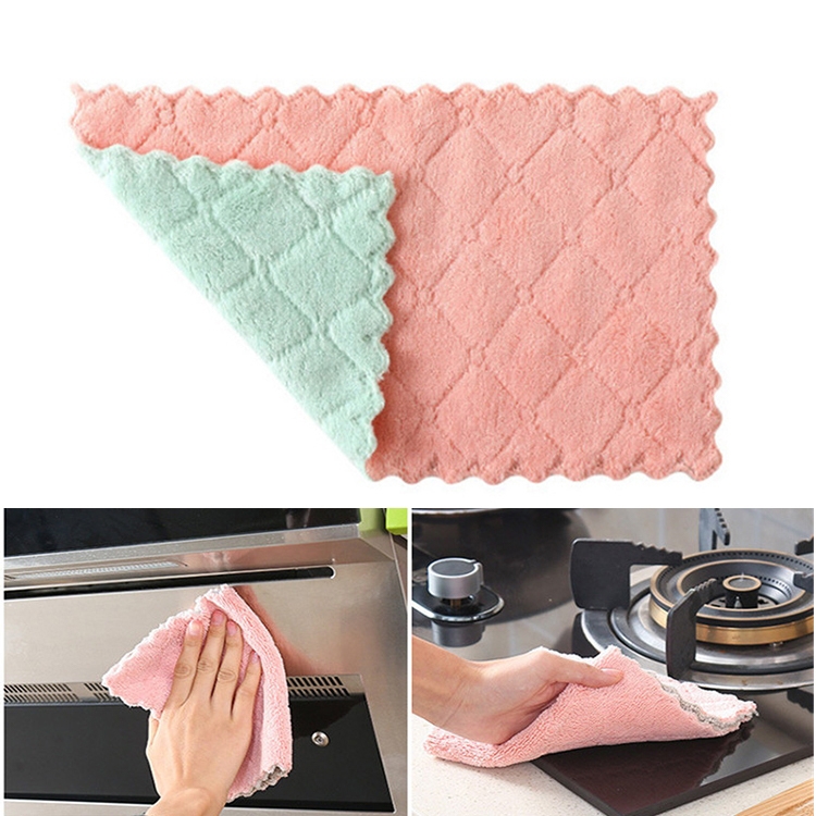 5/10Pcs Thickened Magic Cleaning Cloth Glass Microfiber Kitchen Dish Cloth  High-efficiency Tableware Household Cleaning Towel