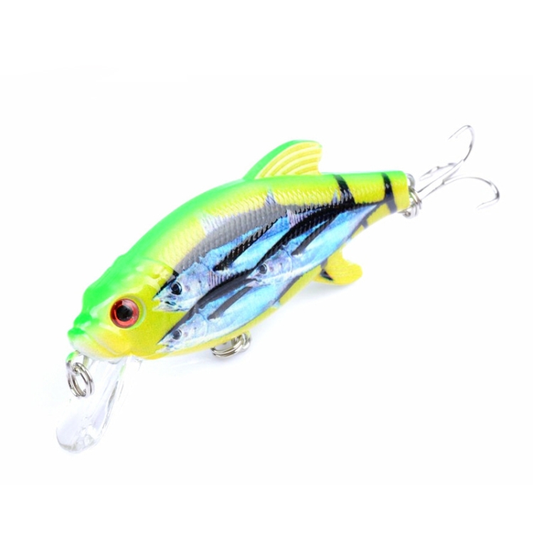 LB72 8cm/10.9g Lure Painted Floating Bionic Lure Rattle Pearl False Lure(2)