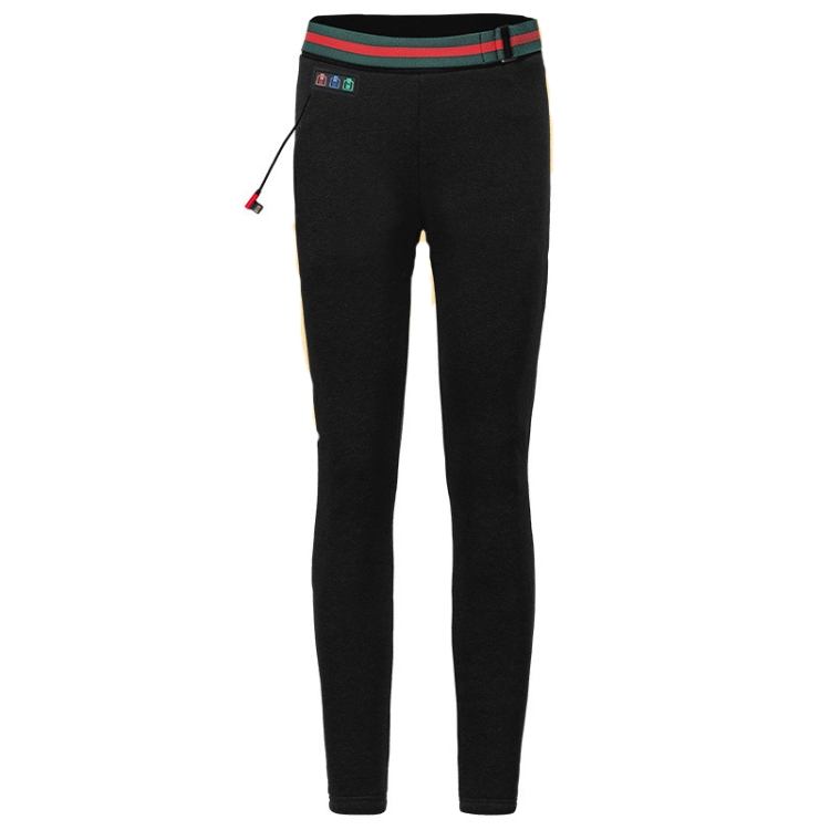 Pantalon chauffant pour femme, pantalon chauffant électrique USB, pantalon  noir d'hiver