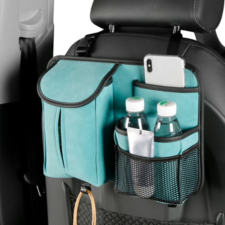 Car Back Seat Organizer With 2 Drink Cup Holder, Vehicle Multifunctional  Storage Box, Car Tissue Box Partition Design