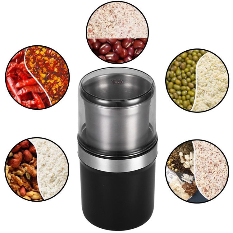 Electric Spice Grinder with 1 Removable Cup 304 Stainless Steel