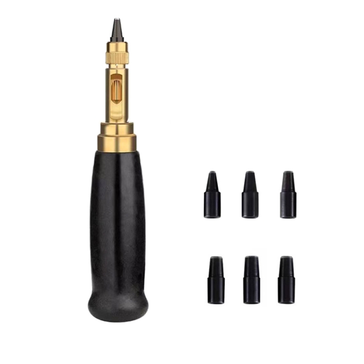 6 In 1 Automatic Belt Punch Punching Multiscalp Anechoic Belt Punch(Black)