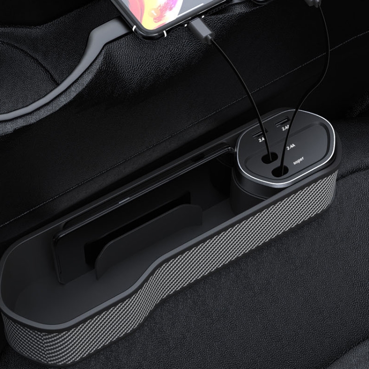 Car Seat Clip Organizer Multifunctional Car Charger, Specification: Carbon  Fiber