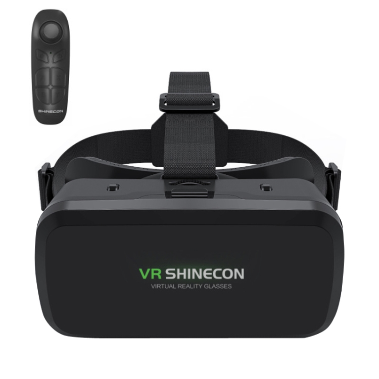VR SHINECON G06A + B03 Mango Teléfono móvil Gafas VR Cabeza de realidad  virtual 3D con
