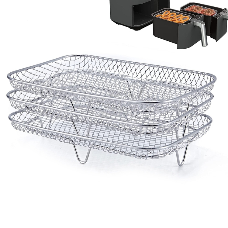 Rack For Double Basket Air Fryers, Dehydrator Rack For Ninja Foodi Dz201  Dz401 Accessories
