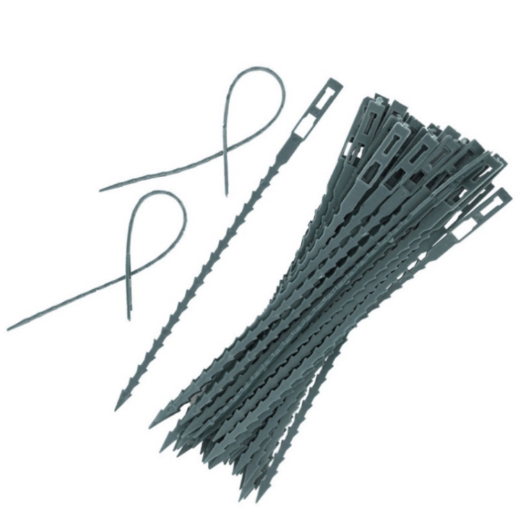 thumbnail image 2 of 50 Pack Reusable Fishbone Plant Cable Ties: Adjustable Plastic Garden Supports For Trees, Vines & More From Homepro17, $24.89 2 of 13