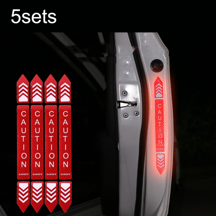 2PCS Angle Wing Reflective Sticker Strip Light Reflector Car