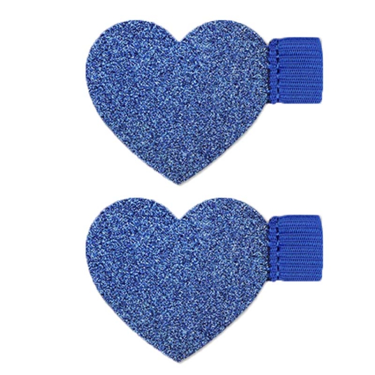 2pcs Mini Self-Adhesive Love Pen Holder PU Pen Clip Elastic Band Pen  Insert(Blue)