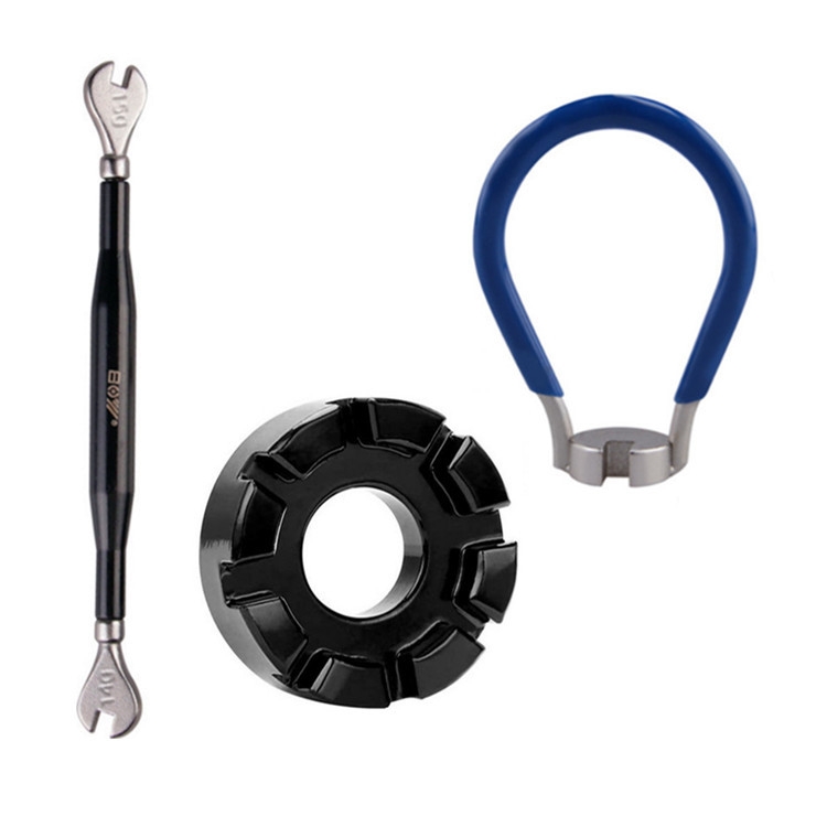 Blue Wrench+Black 8 Port+Wrench Chrome Molybdenum Steel Mountain Bike