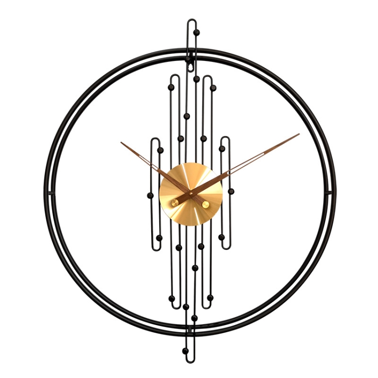 YX0801 Simple Art Living Room Background Wall Decoration Clock Mute Wall Clock, Color 80cm Black