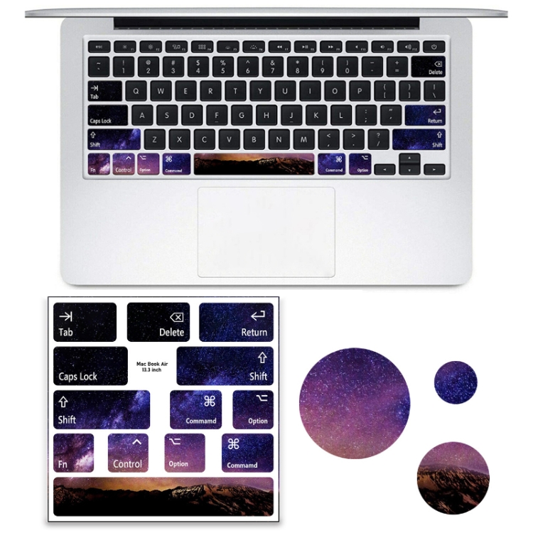 Stickers Galaxie pour clavier MacBook