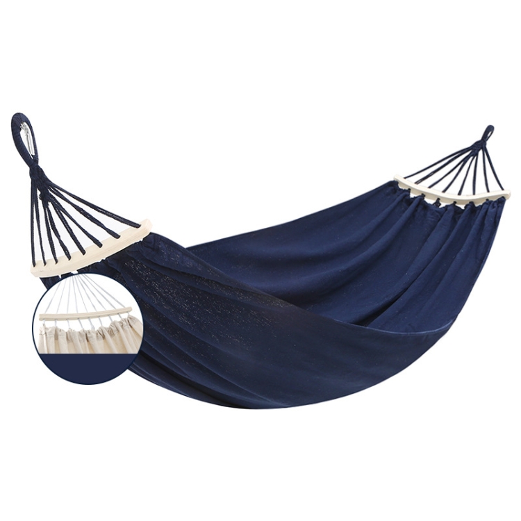 Thick Canvas Hammock Field Rollover Prevention Outdoor  Hammock Swing 260x100 No Stick (Red Stripes)